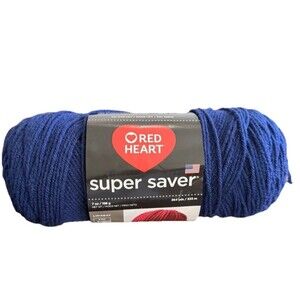 Red Heart Super Saver Soft Navy, 7 Oz